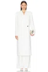 Khaite Cobble Coat In Chalk