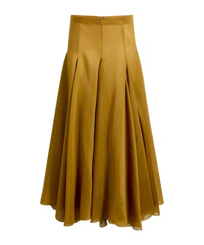 Khaite Coda Skirt In Brown