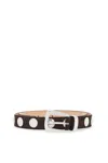 Khaite Sleek Studded Leather Belt