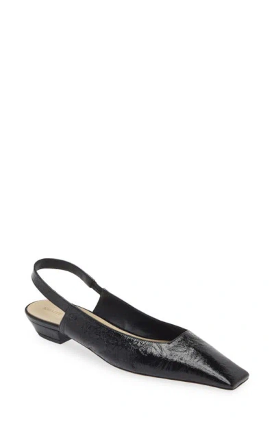 KHAITE COLIN SQUARE TOE SLINGBACK FLAT