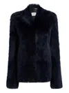 Khaite Collared Jacket In Blue
