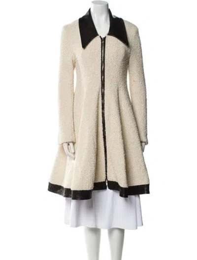 Pre-owned Khaite Colorblock Pattern Coat In Neutral