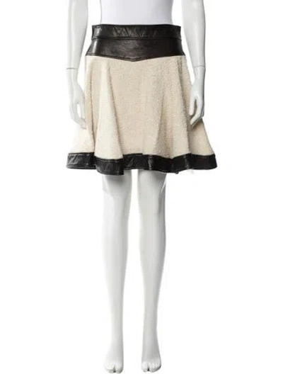 Pre-owned Khaite Colorblock Pattern Long Skirt In Neutral