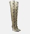 Khaite Overknee-stiefel Colt 100 Aus Leder In White