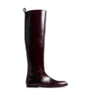 Khaite Colt Knee-high Boots In Burgundy