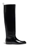 Khaite Colt Knee-high Leather Boots In Black