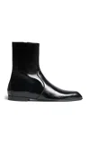 Khaite Colt Leather Ankle Boots In Black
