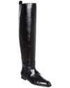 Khaite Colt Leather Over-the-knee Boot In Black