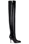Khaite Colt Over The Knee Boot In Black