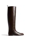 Khaite Colt Pull-tab Boots In Brown
