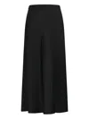 Khaite Concealed-fastening Midi Skirt In Black