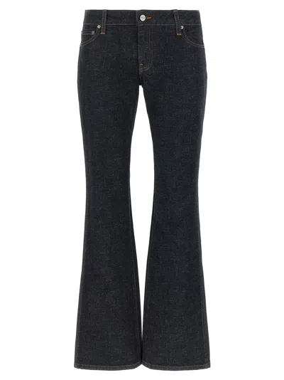 Khaite Black Flared High Rise Jeans