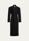 KHAITE CONOR DOUBLE-BREASTED LONG WOOL OVERCOAT