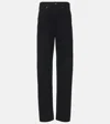Khaite Corben High-rise Tapered Jeans In Black