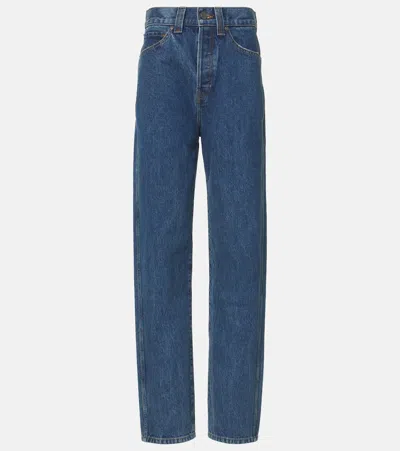 KHAITE CORBEN HIGH-RISE TAPERED JEANS