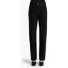 Khaite Corben High Waist Straight Leg Jeans In Black