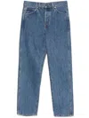 Khaite Corben Straight-leg Jeans In Blue