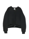 Khaite Press-stud Polyamide Bomber Jacket In Black