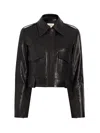Khaite The Cordelia Leather Jacket In Brown