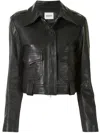 Khaite Cordelia Motorcycle Jacket In Black