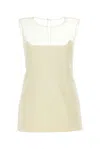 Khaite Ivory Cotton Blend Top