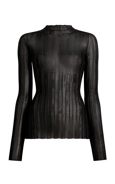KHAITE COSETTE RIBBED-KNIT TOP