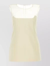 Khaite Ivory Cotton Blend Top In Cream