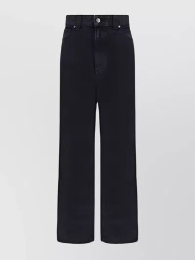 KHAITE COTTON FIVE-POCKET WIDE LEG TROUSERS