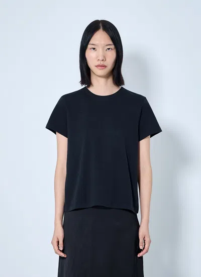 Khaite Cotton Jersey T-shirt In Black