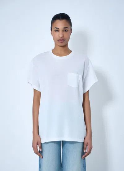Khaite Cotton Jersey T-shirt In White