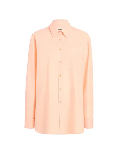 Khaite Cotton Shirt In Orange