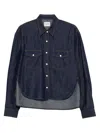 Khaite Cotton Shirt With Curved Hem And Pocket Detail For Women In Black
