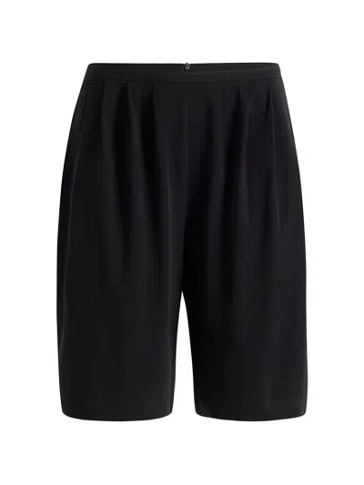 Khaite Cotton Shorts In Black