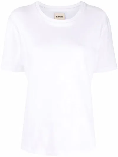 Khaite Cotton T-shirt In White