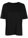 Khaite Cotton T-shirt In Black