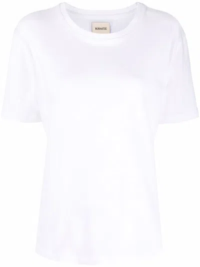 Khaite Cotton T-shirt In White