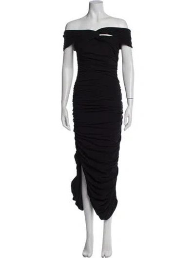 Pre-owned Khaite Cowl Neck Long Dress In Black
