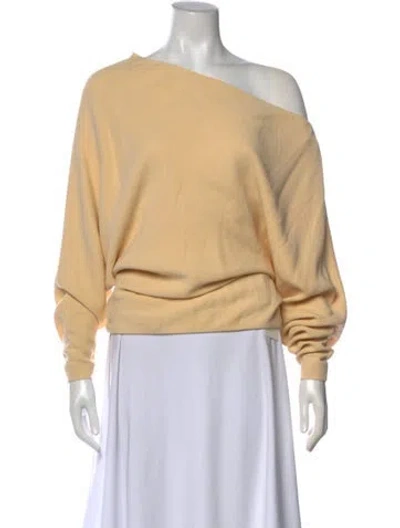 Pre-owned Khaite Cowl Neck Long Sleeve Sweatshirt In Neutral