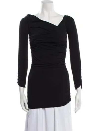 Pre-owned Khaite Cowl Neck Mini Dress In Black