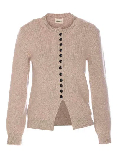 Khaite Beige Josette Cardigan In Neutral