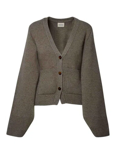 KHAITE CAMEL CASHMERE ICON CARDIGAN