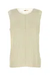 Khaite Cream Stretch Cupro Allo Top