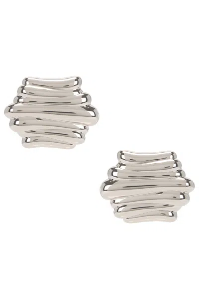 Khaite Crema Earrings In Metallic
