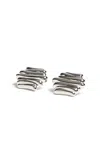 Khaite Crema Palladium Earrings In Silver