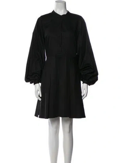 Pre-owned Khaite Crew Neck Knee-length Dress In Black
