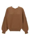 Khaite Crew-neck Long-sleeve Sweater In Multi