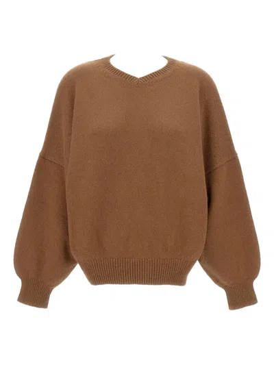 Khaite Crew-neck Long-sleeve Sweater In Multi