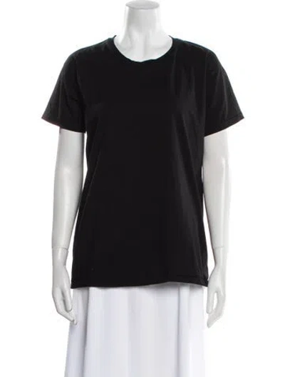 Pre-owned Khaite Crew Neck Short Sleeve T-shirt In Black