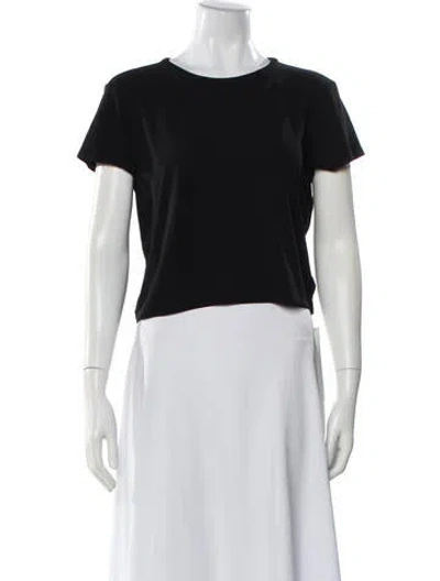 Pre-owned Khaite Crew Neck Short Sleeve T-shirt In Black