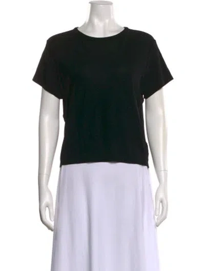 Pre-owned Khaite Crew Neck Short Sleeve T-shirt In Black